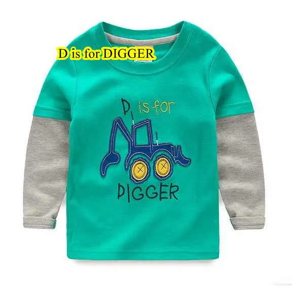 1-8 years Boys T-shirt Kids Tees Baby Boy brand t shirts Children tees Long Sleeve 100% Cotton cardigan sweater jacket shirts