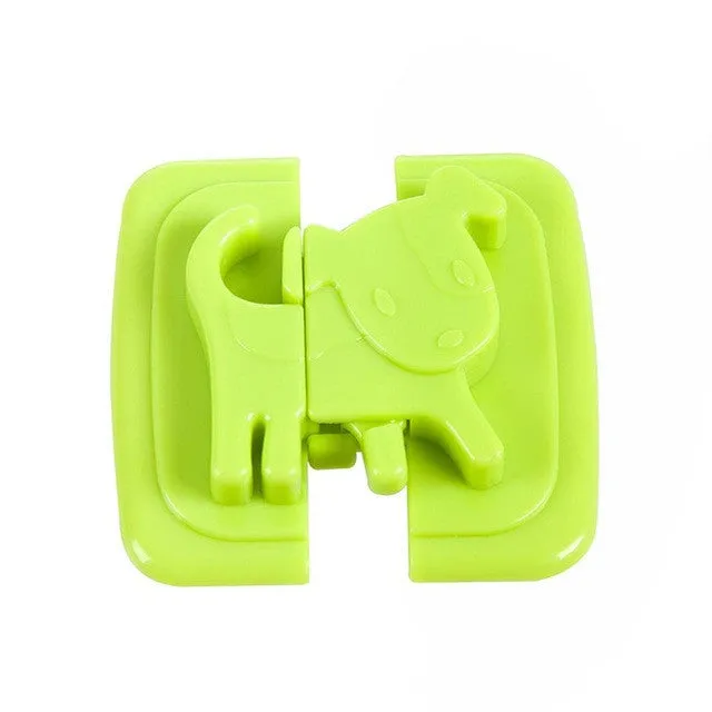 1 piece cartoon shape Kids Baby Care Safety Security Cabinet Locks & Straps Products For Fridge Door Cabinet Locks A2