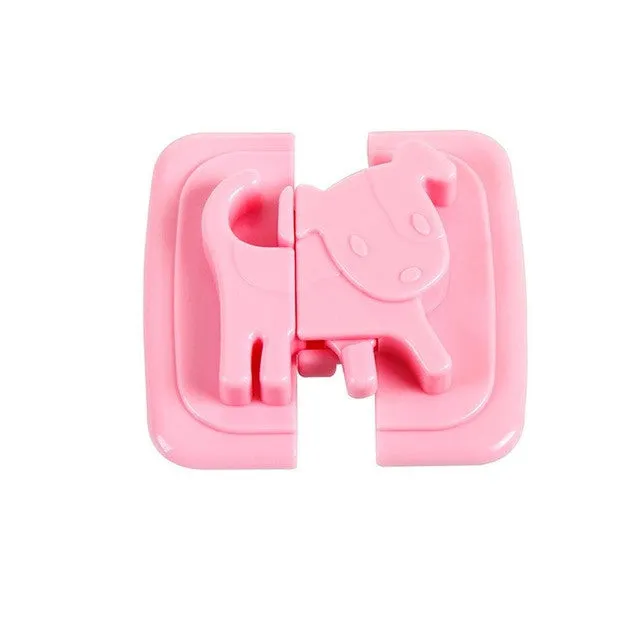 1 piece cartoon shape Kids Baby Care Safety Security Cabinet Locks & Straps Products For Fridge Door Cabinet Locks A2