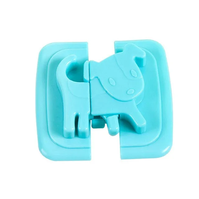 1 piece cartoon shape Kids Baby Care Safety Security Cabinet Locks & Straps Products For Fridge Door Cabinet Locks A2