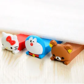 2015 hot sale kids cartoon animal child safety door stopper baby safety seguridad products doorstop door clip Silicon doorstops