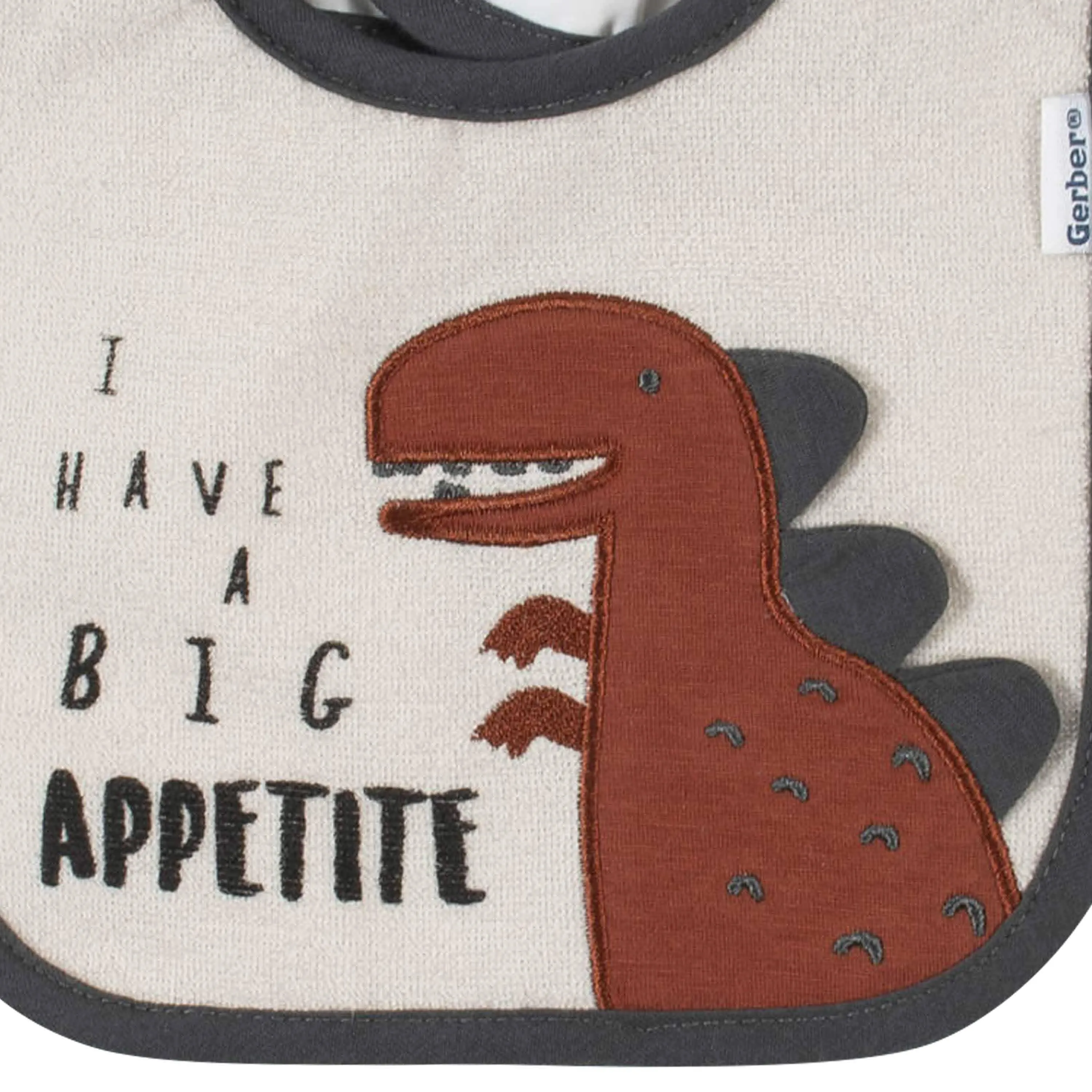 3-Pack Boys Dino Bibs