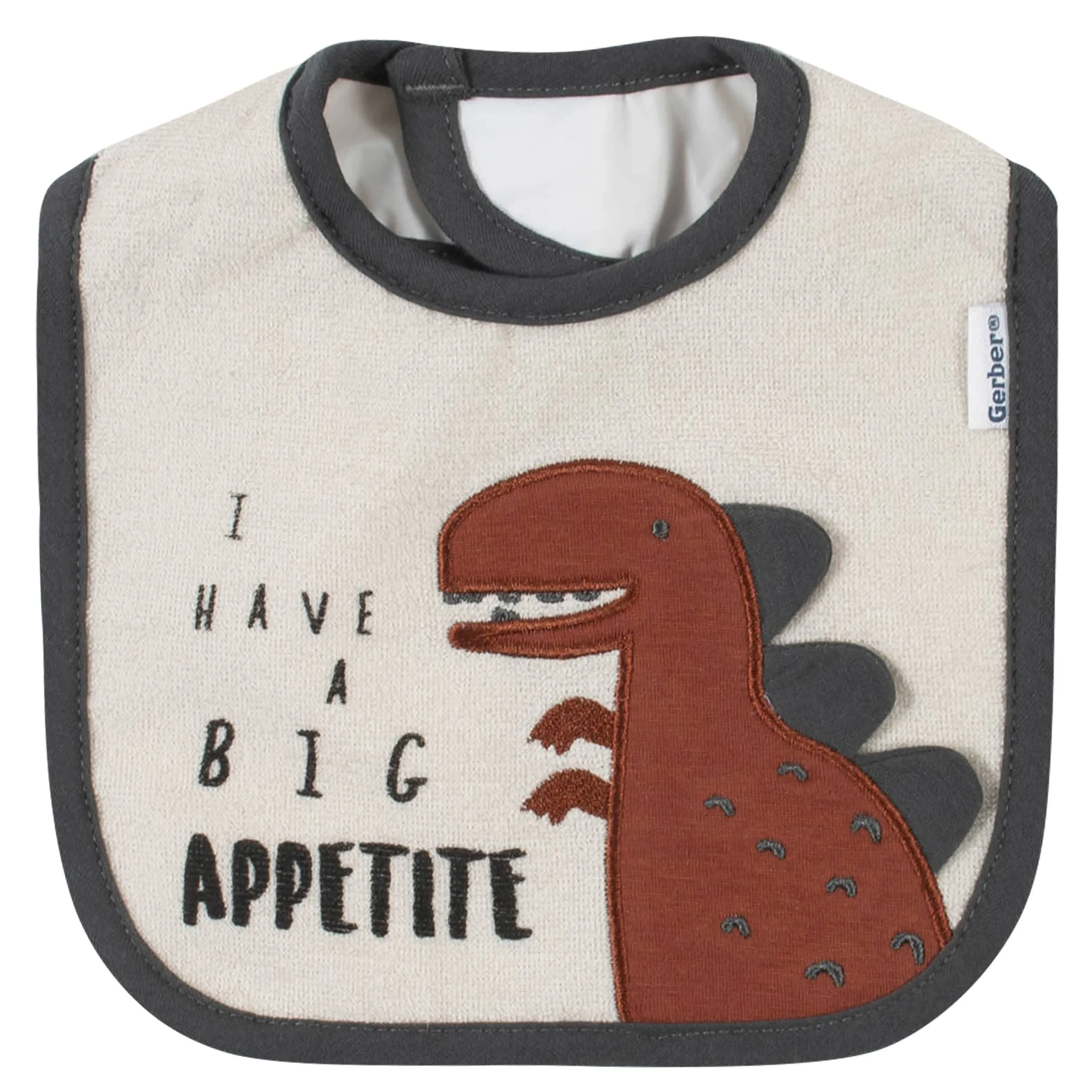 3-Pack Boys Dino Bibs