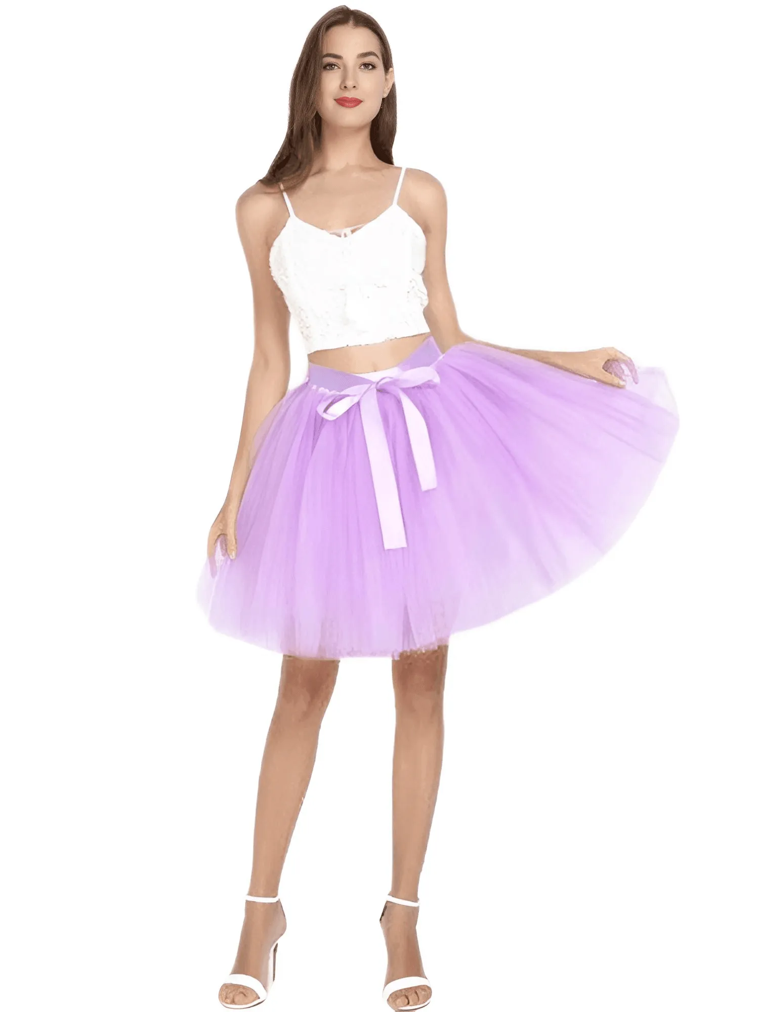 7 Layer High Waist Tutu Tulle Skirts For Women - In 22 Colors!