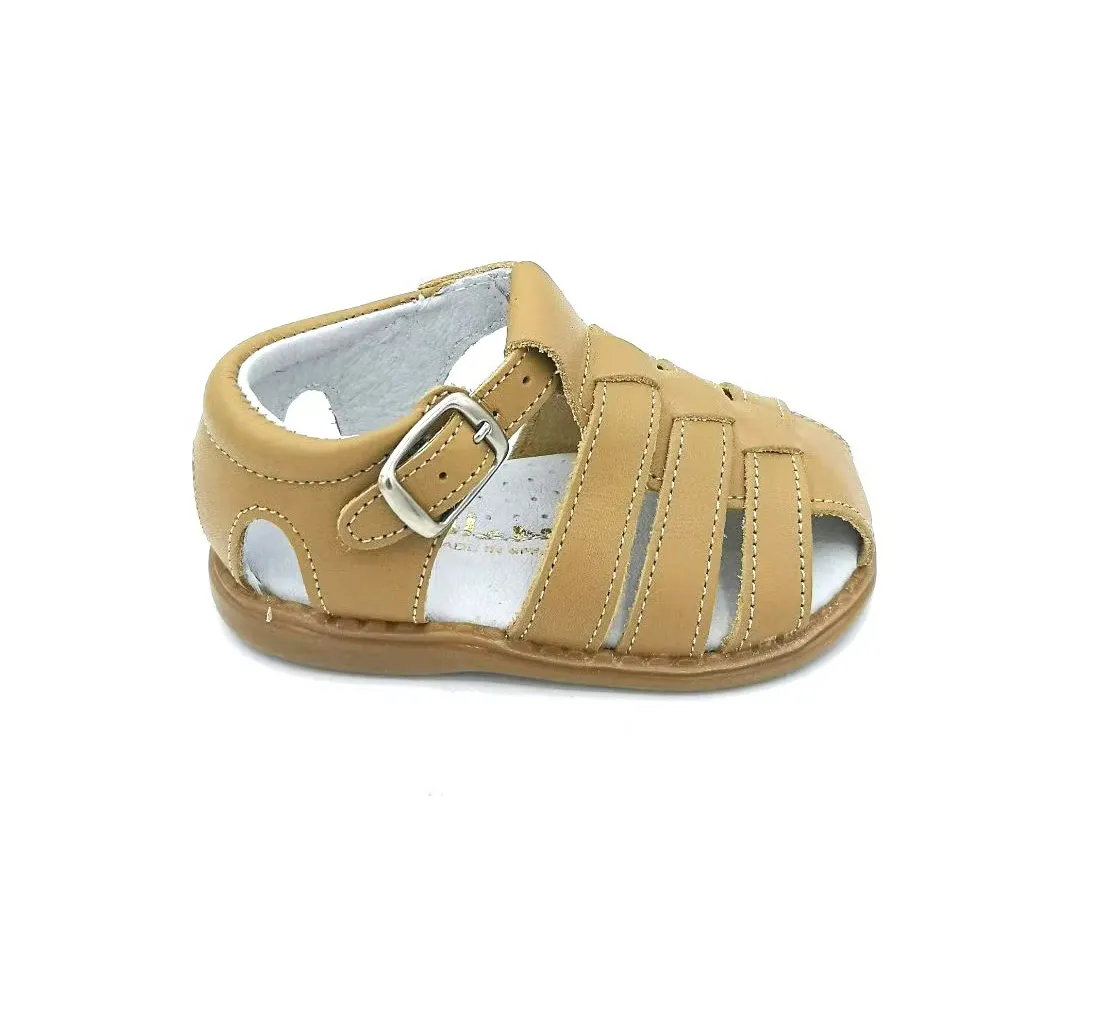 Aladino Leather Sandals Camel