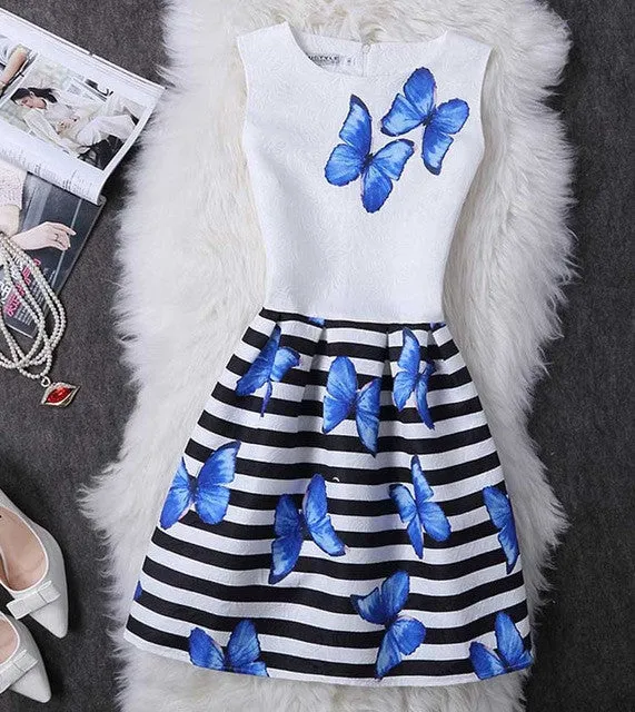 Amuybeen 2017 New Year Kids Summer Christmas Princess Casual Print Pattern Party Girls Dress Children Clothes Baby Girl Dresses