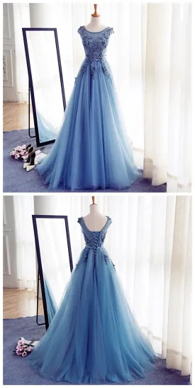 Appliques A Line Prom Dresses Long Prom Dresses Prom Dresses Evening Dress Prom Gowns Formal Women Dress Prom Dress