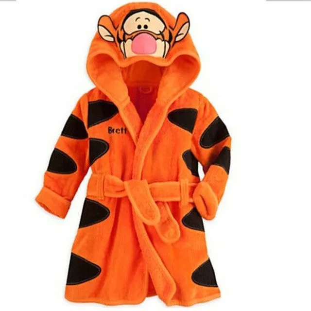 autumn winter cartoon boys sleepwear girls robe Baby bathrobe baby hooded bath towel robe high quality children Bathing Suits