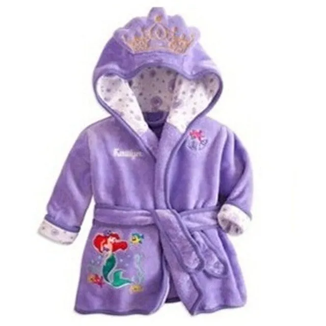 autumn winter cartoon boys sleepwear girls robe Baby bathrobe baby hooded bath towel robe high quality children Bathing Suits