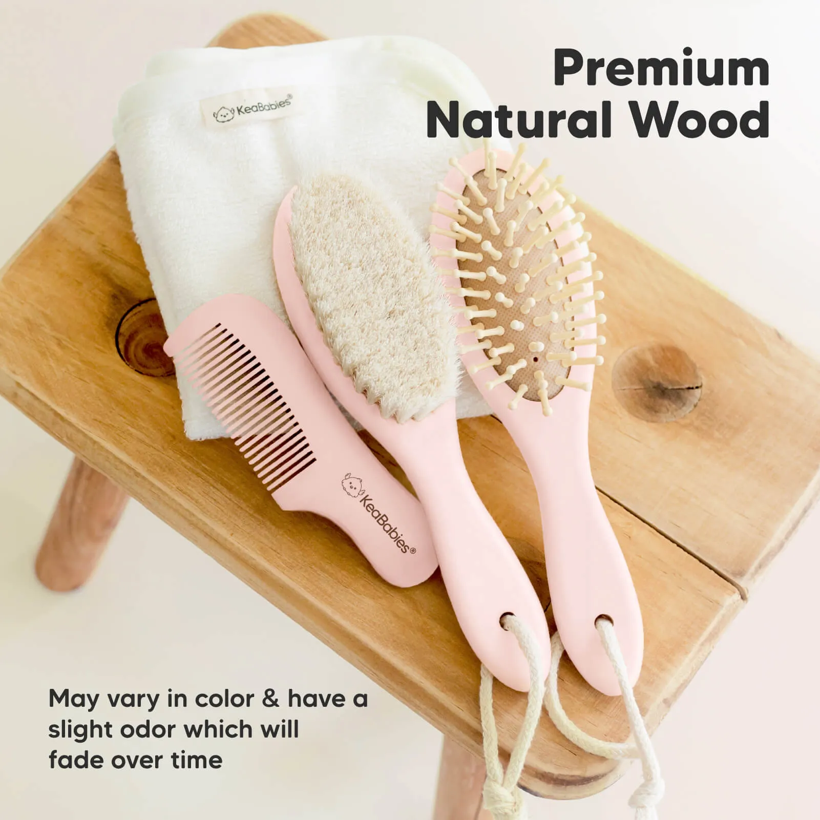 Baby Hair Brush (Vanilla, Oval)