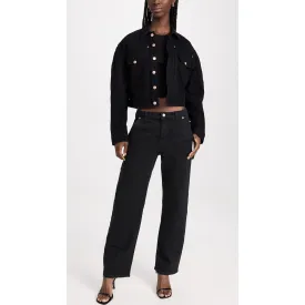 Black High Waisted Carpenter Jeans