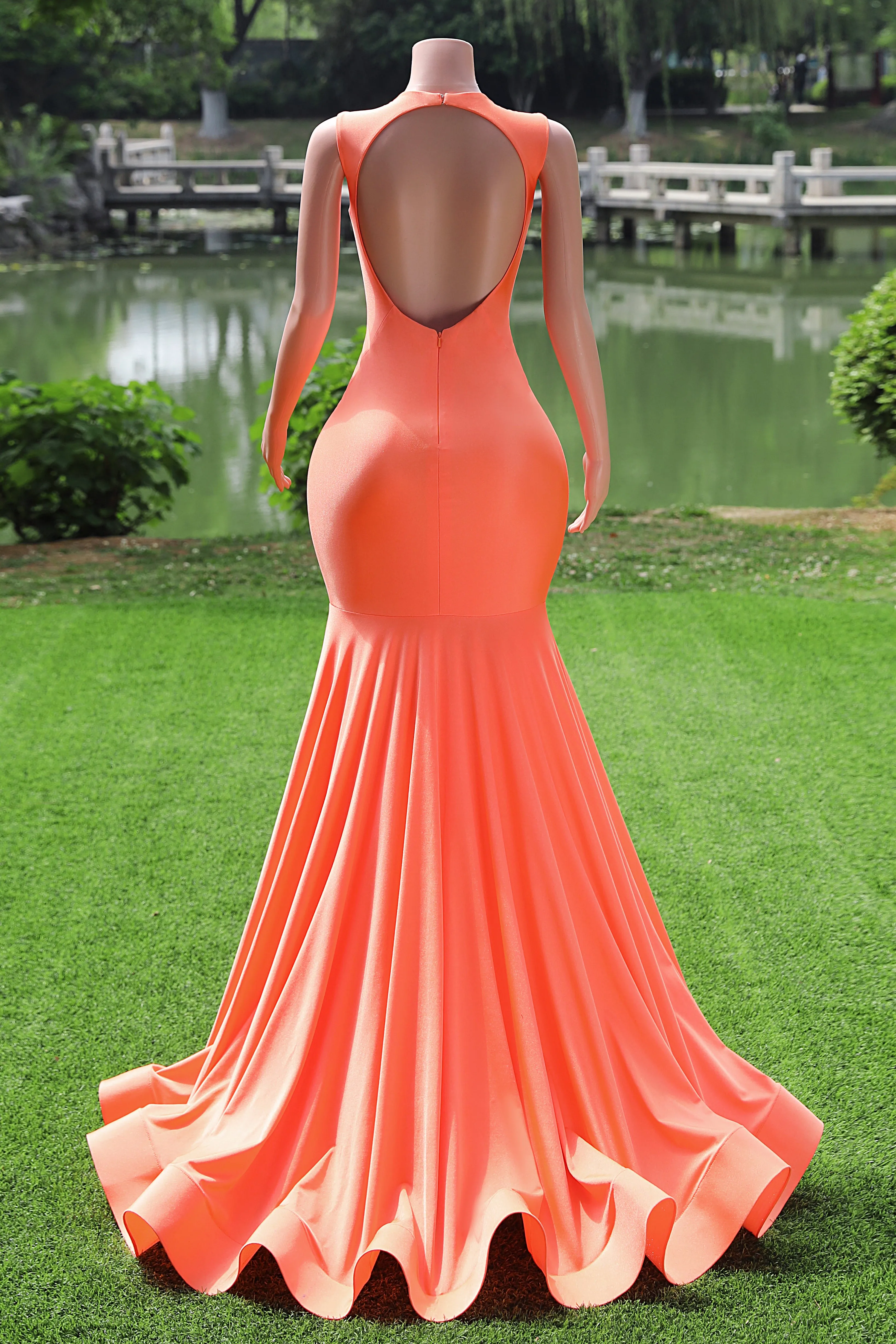 Black Prom Dresses Sexy Mermaid Women Evening Dress Sleeveless Open Back