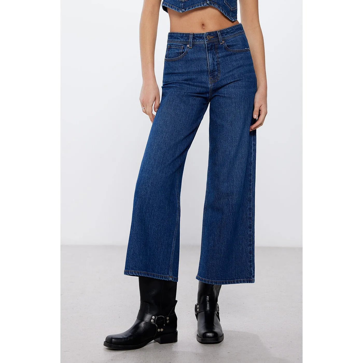 Blueberry Wide Leg Jeans