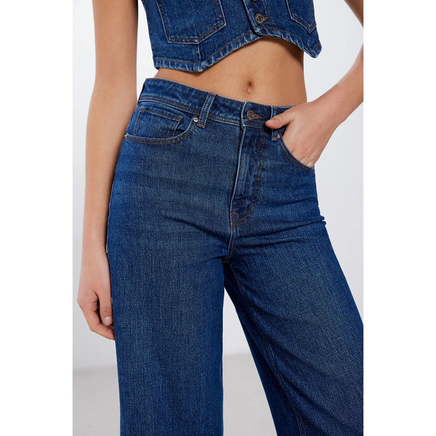 Blueberry Wide Leg Jeans