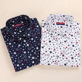 Brand New Women Floral Shirts Cotton Long Sleeve Shirt Women Floral Print Shirt Casual Ladies Blouse Turn Down Collar Women Tops