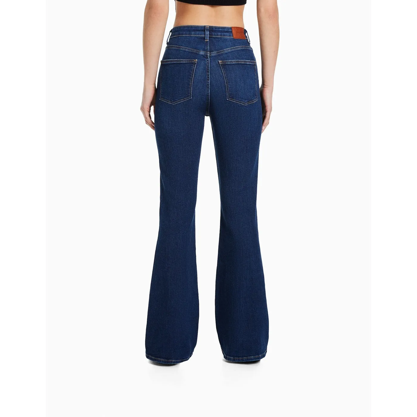 BSK High Rise Flare Blue Jeans