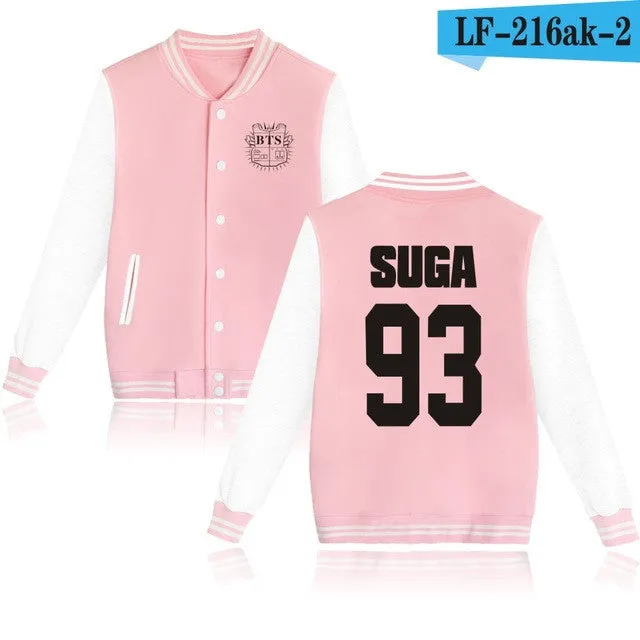 BTS Bangtan Boys Harajuku Sweatshirts Women Winter Casual Hoodies BTS Kpop Hoodie Women's Pink Sweatshirt Plus Size XXXXL