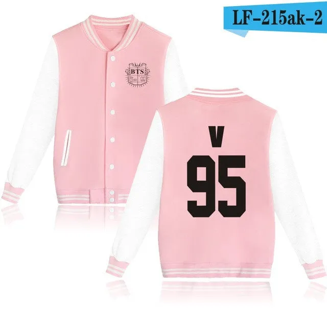 BTS Bangtan Boys Harajuku Sweatshirts Women Winter Casual Hoodies BTS Kpop Hoodie Women's Pink Sweatshirt Plus Size XXXXL