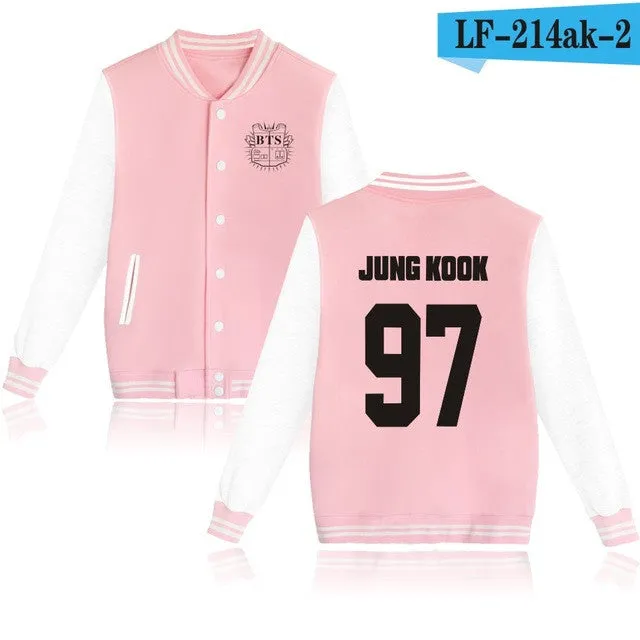 BTS Bangtan Boys Harajuku Sweatshirts Women Winter Casual Hoodies BTS Kpop Hoodie Women's Pink Sweatshirt Plus Size XXXXL