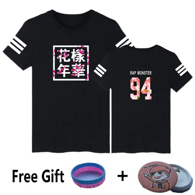 BTS Kpop Short Sleeve T Shirts Korean Bangtan Boys Fashion T-shirt Women/men k-pop Cotton Casual Hip Hop Funny 4XL plus size