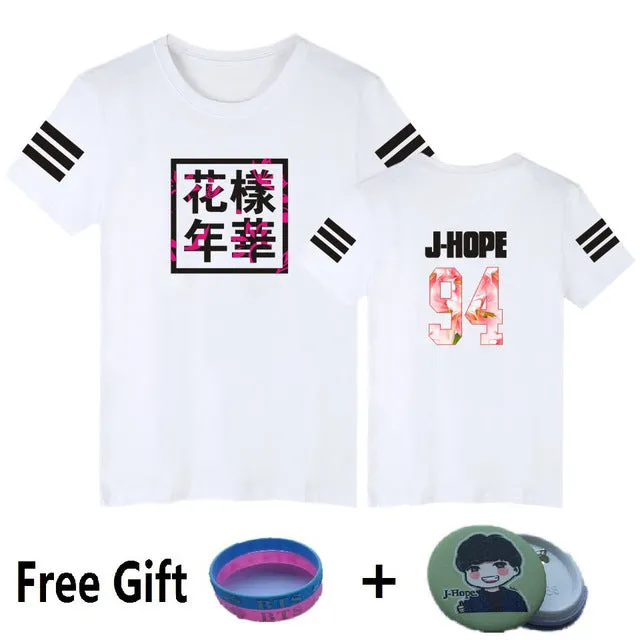 BTS Kpop Short Sleeve T Shirts Korean Bangtan Boys Fashion T-shirt Women/men k-pop Cotton Casual Hip Hop Funny 4XL plus size