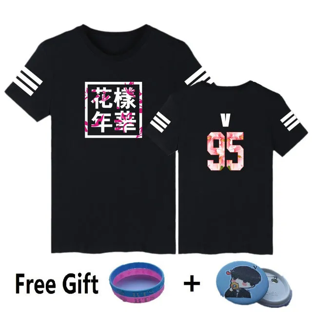 BTS Kpop Short Sleeve T Shirts Korean Bangtan Boys Fashion T-shirt Women/men k-pop Cotton Casual Hip Hop Funny 4XL plus size