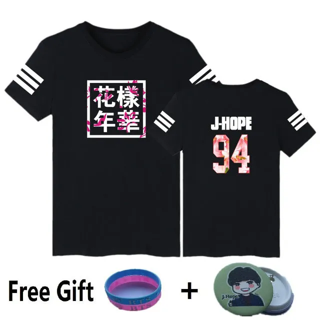 BTS Kpop Short Sleeve T Shirts Korean Bangtan Boys Fashion T-shirt Women/men k-pop Cotton Casual Hip Hop Funny 4XL plus size