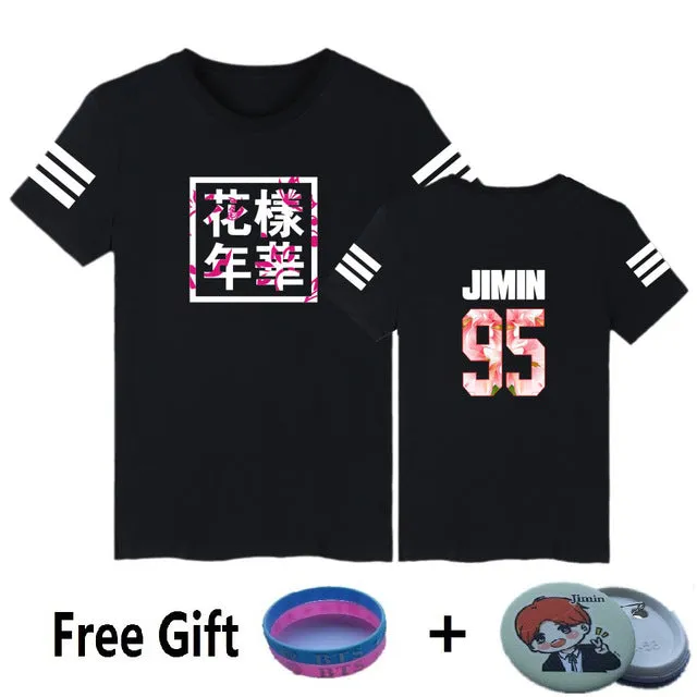 BTS Kpop Short Sleeve T Shirts Korean Bangtan Boys Fashion T-shirt Women/men k-pop Cotton Casual Hip Hop Funny 4XL plus size