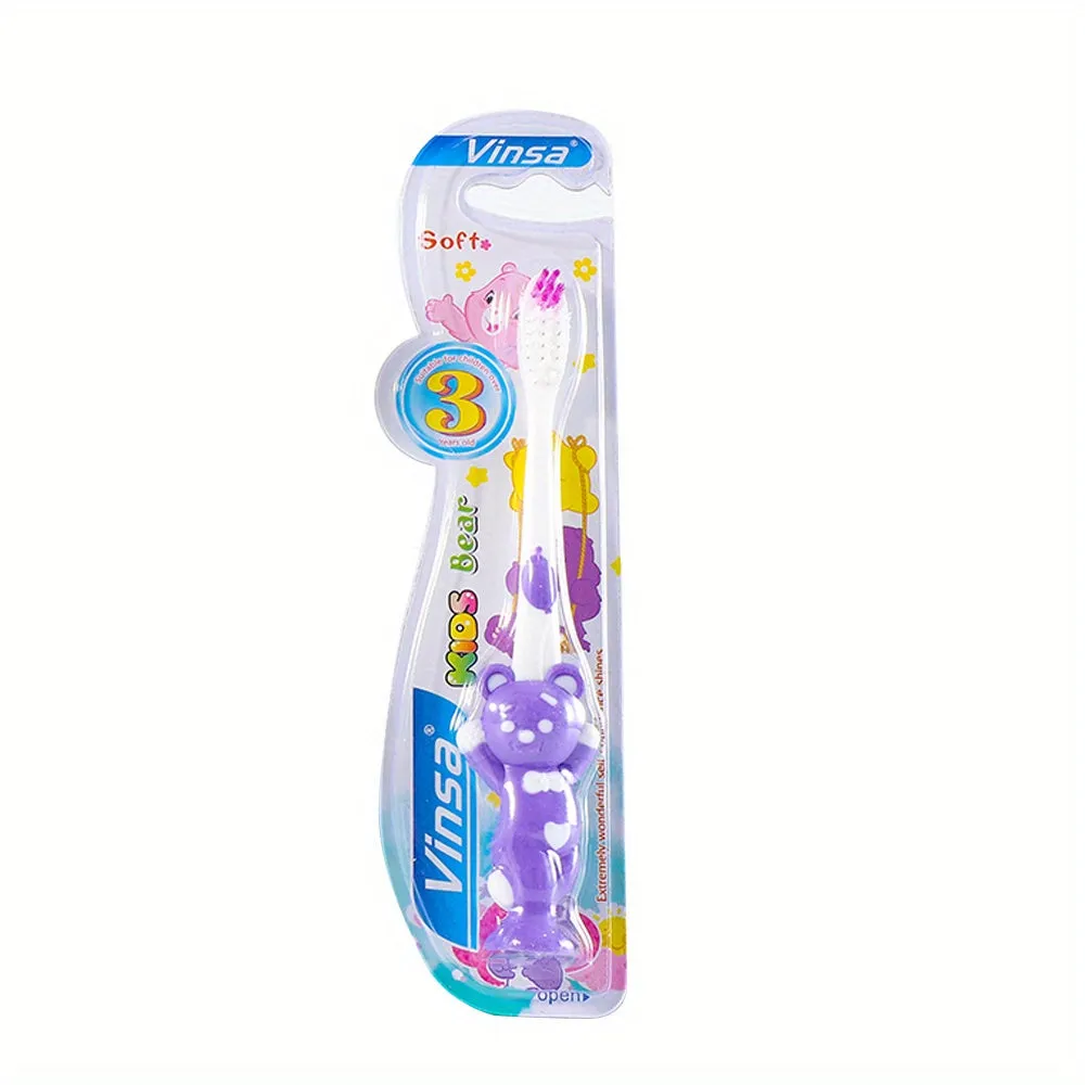 Cartoon Manual Toothbrush with Extra Soft Bristles for Sensitive Teeth