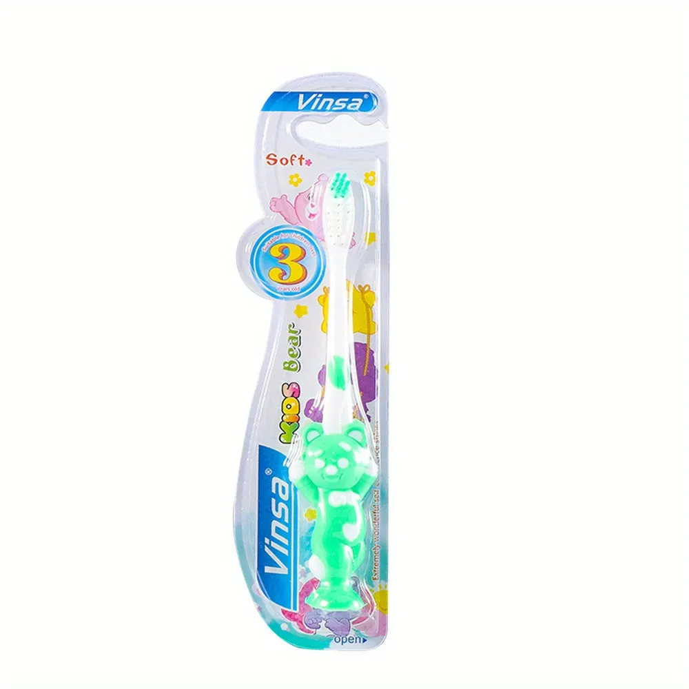 Cartoon Manual Toothbrush with Extra Soft Bristles for Sensitive Teeth