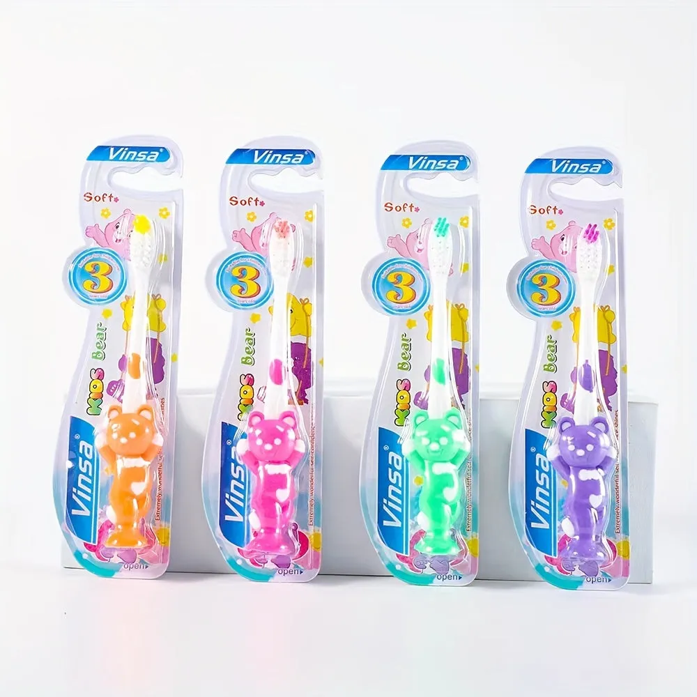 Cartoon Manual Toothbrush with Extra Soft Bristles for Sensitive Teeth