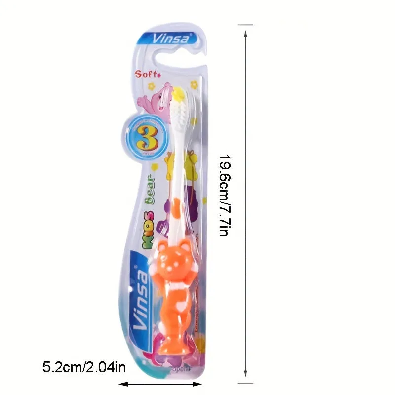 Cartoon Manual Toothbrush with Extra Soft Bristles for Sensitive Teeth