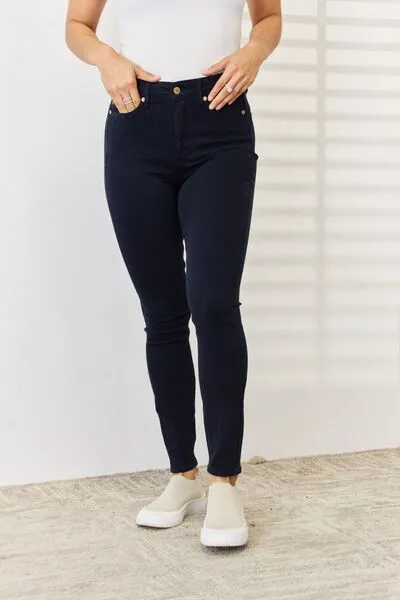 Celeste Garment Dyed Tummy Control Skinny Jeans