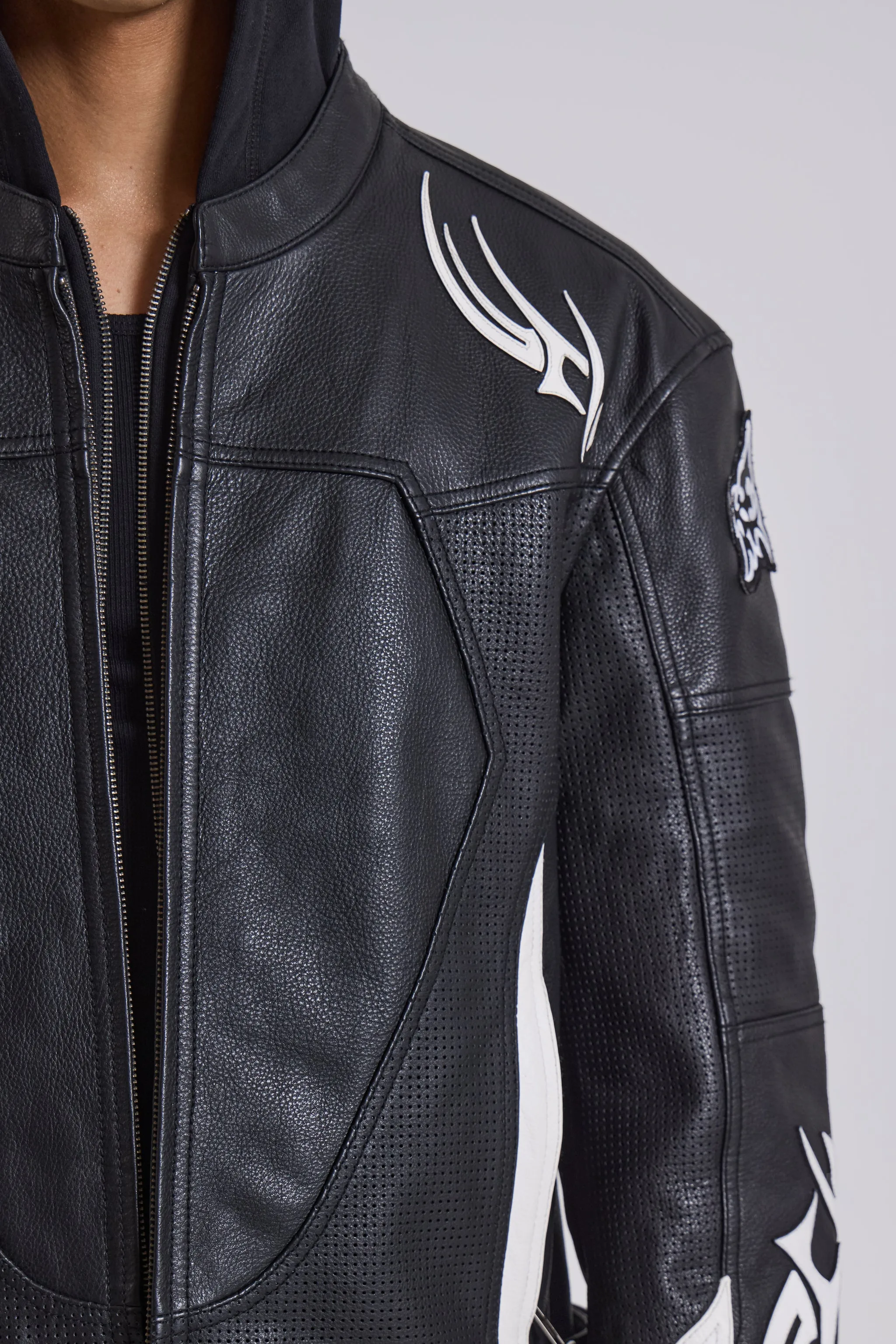 Crash Leather Biker Jacket