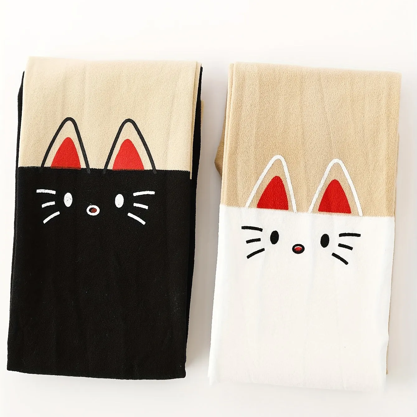 Cute Cat Breathable Tights Perfect for SpringSummer Kids  Teens