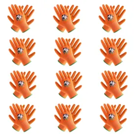 Handlandy Wholesale Kids Gardening Gloves Bright Color Knit Wrist Perfectly 5142 (12 Pairs)