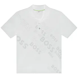 Hugo Boss White Tone on Tone Polo