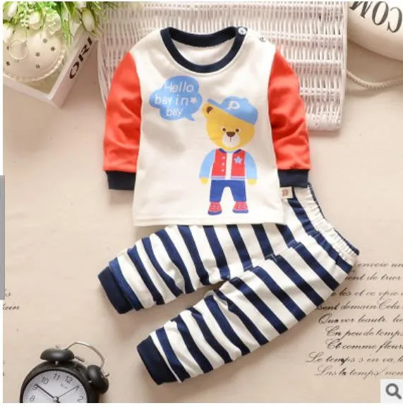 Kids clothes Spring toddler boy clothing set Long sleeve Top Pants 2pcs suits boutique girls clothing Casual Tracksuit set