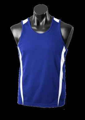 Kids Eureka Singlet Royal/White