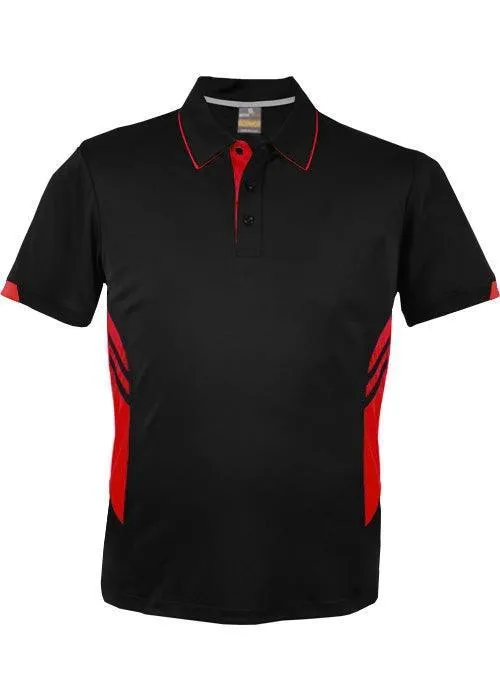 Kids Tasman Polo Black/Red