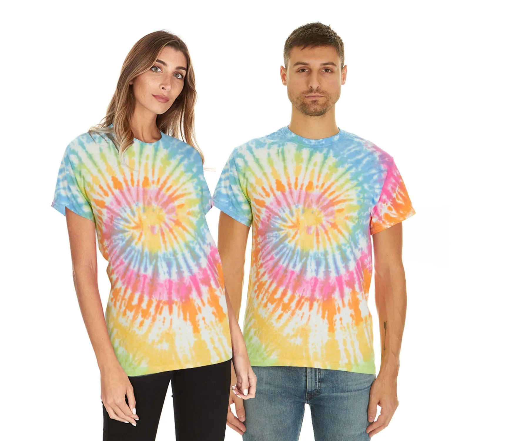 Krazy Tees Tie Dye Shirt Women Tops or 100% Cotton Cute Trendy Tie Dye Shirts for Men, Teens, Youth, Girls & Boys