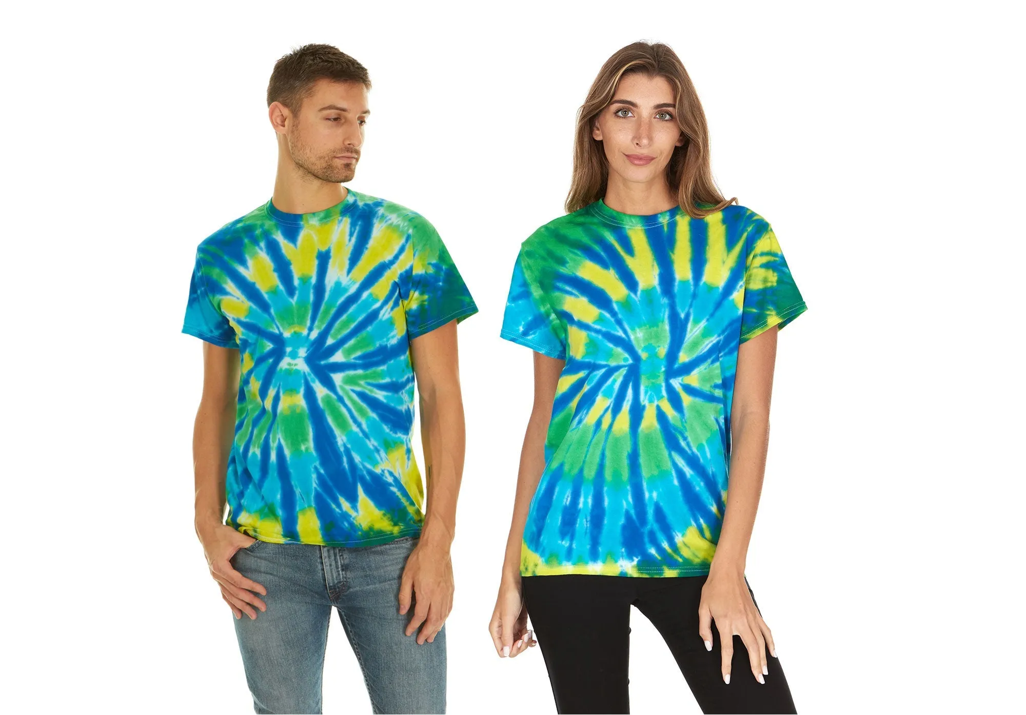 Krazy Tees Tie Dye Shirt Women Tops or 100% Cotton Cute Trendy Tie Dye Shirts for Men, Teens, Youth, Girls & Boys