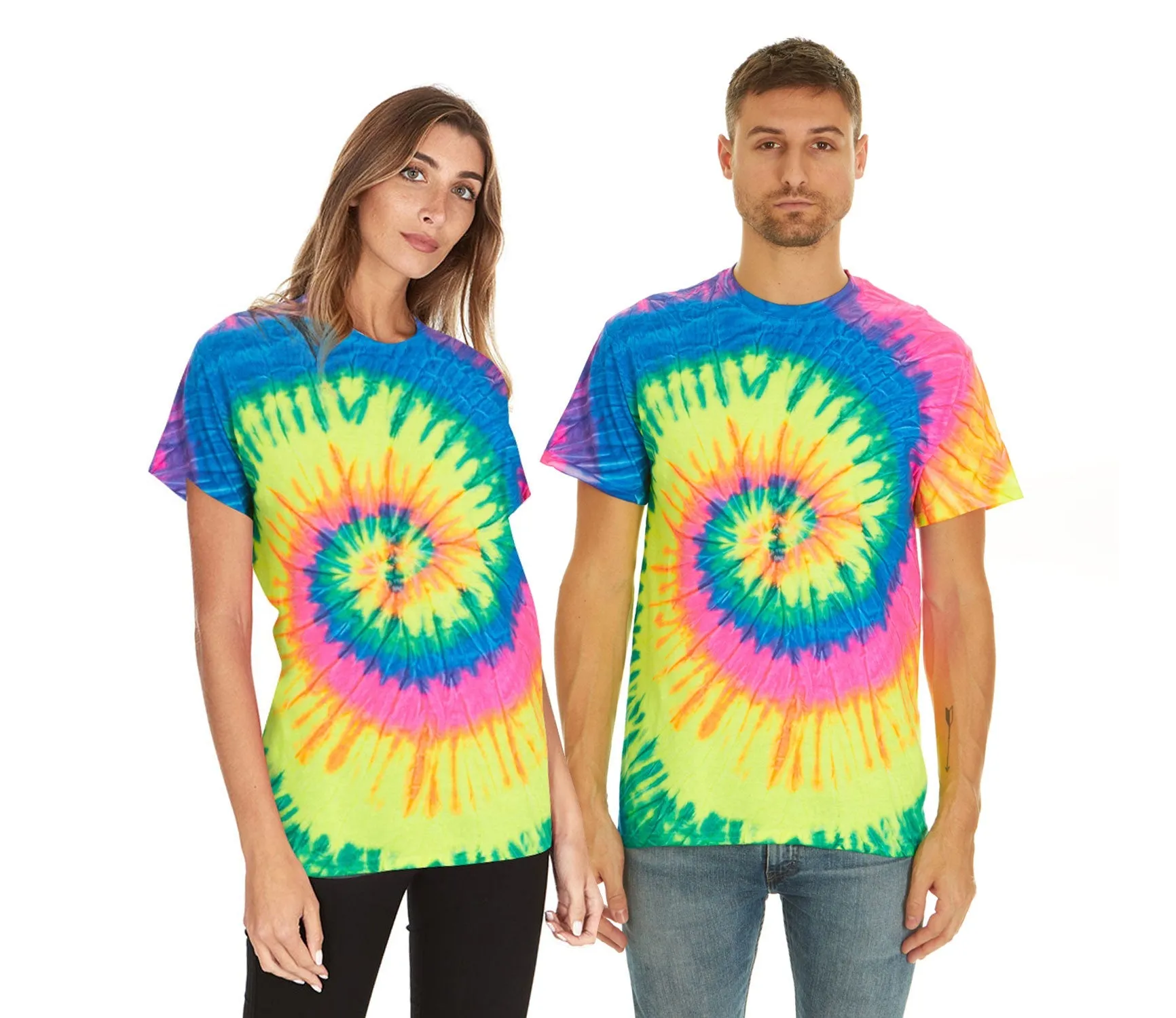 Krazy Tees Tie Dye Shirt Women Tops or 100% Cotton Cute Trendy Tie Dye Shirts for Men, Teens, Youth, Girls & Boys