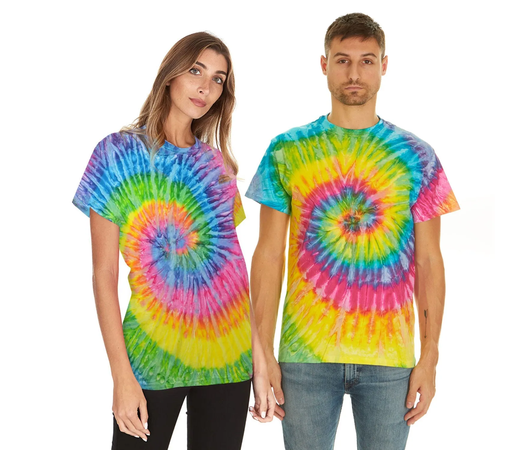 Krazy Tees Tie Dye Shirt Women Tops or 100% Cotton Cute Trendy Tie Dye Shirts for Men, Teens, Youth, Girls & Boys