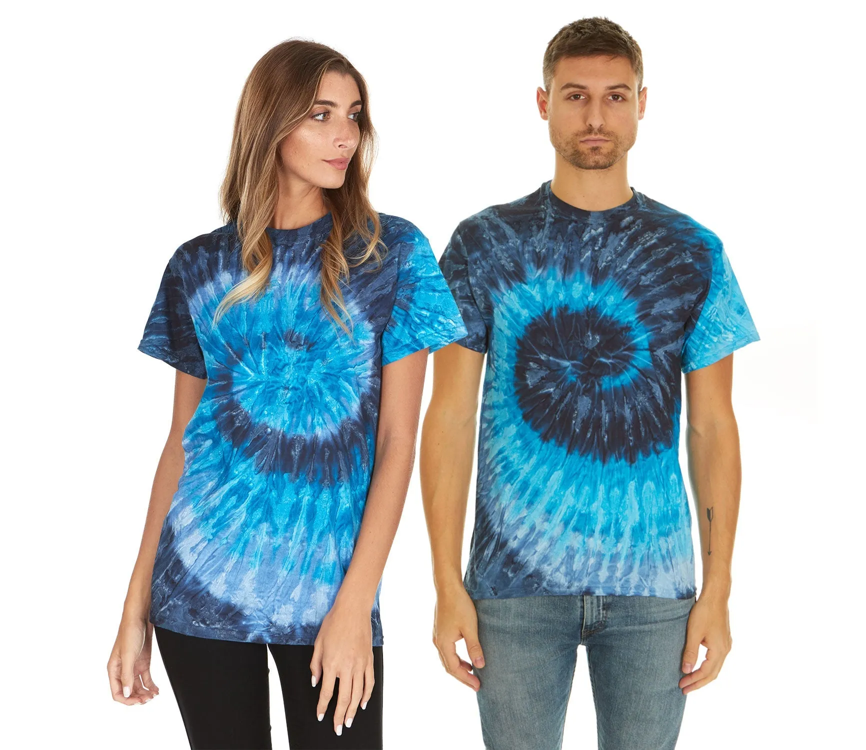 Krazy Tees Tie Dye Shirt Women Tops or 100% Cotton Cute Trendy Tie Dye Shirts for Men, Teens, Youth, Girls & Boys