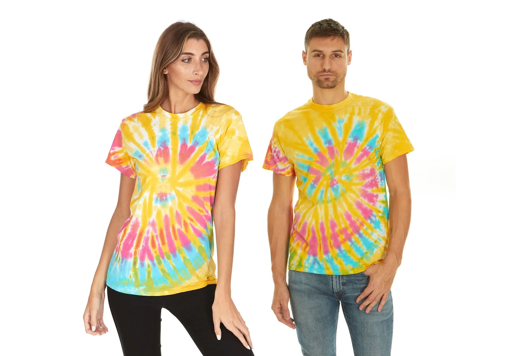 Krazy Tees Tie Dye Shirt Women Tops or 100% Cotton Cute Trendy Tie Dye Shirts for Men, Teens, Youth, Girls & Boys