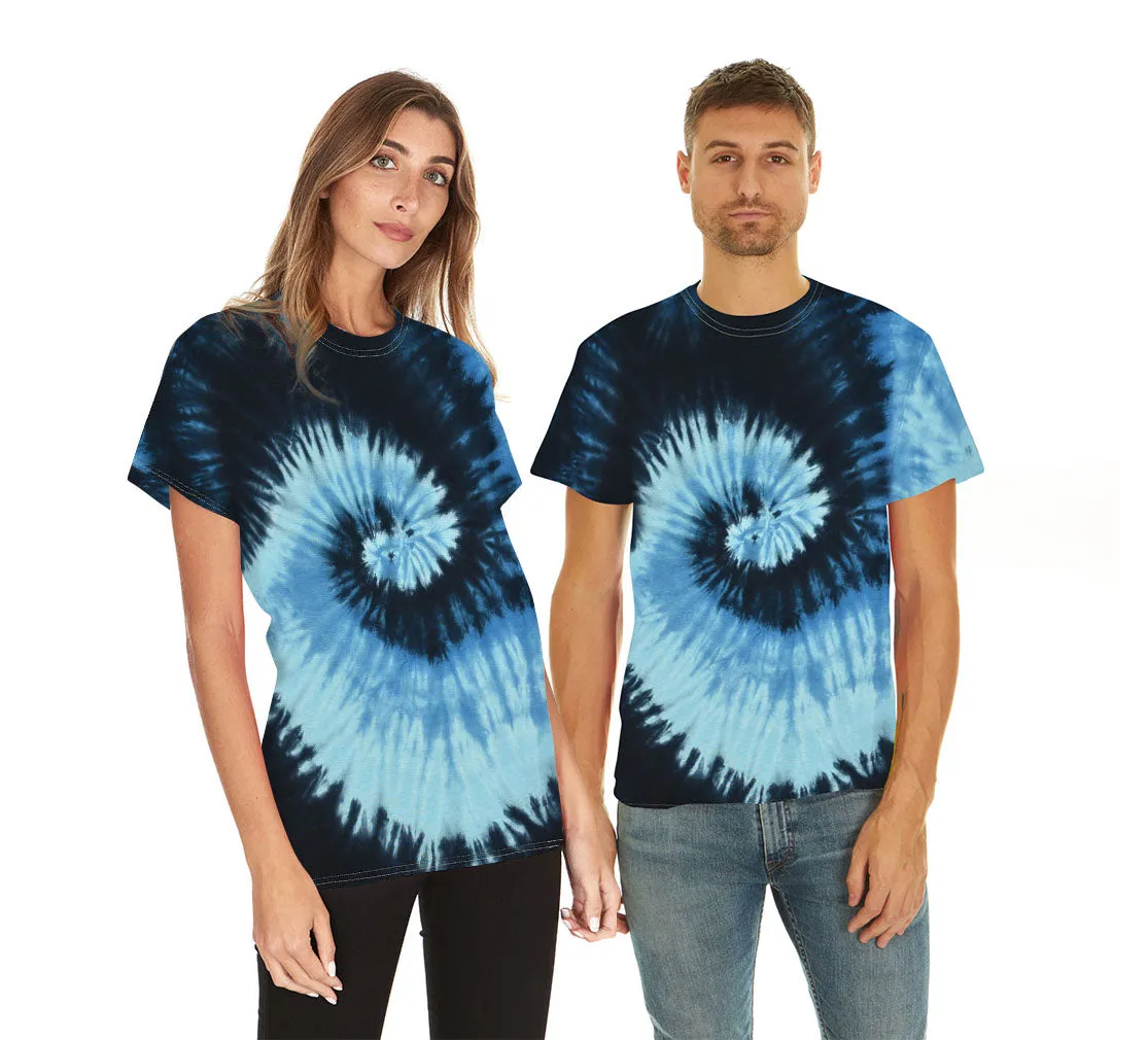 Krazy Tees Tie Dye Shirt Women Tops or 100% Cotton Cute Trendy Tie Dye Shirts for Men, Teens, Youth, Girls & Boys