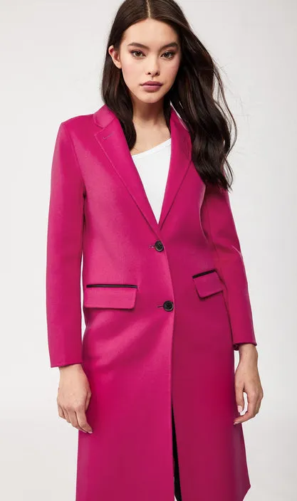 Mackage - Hens Double-Face Wool Coat in Fuchsia