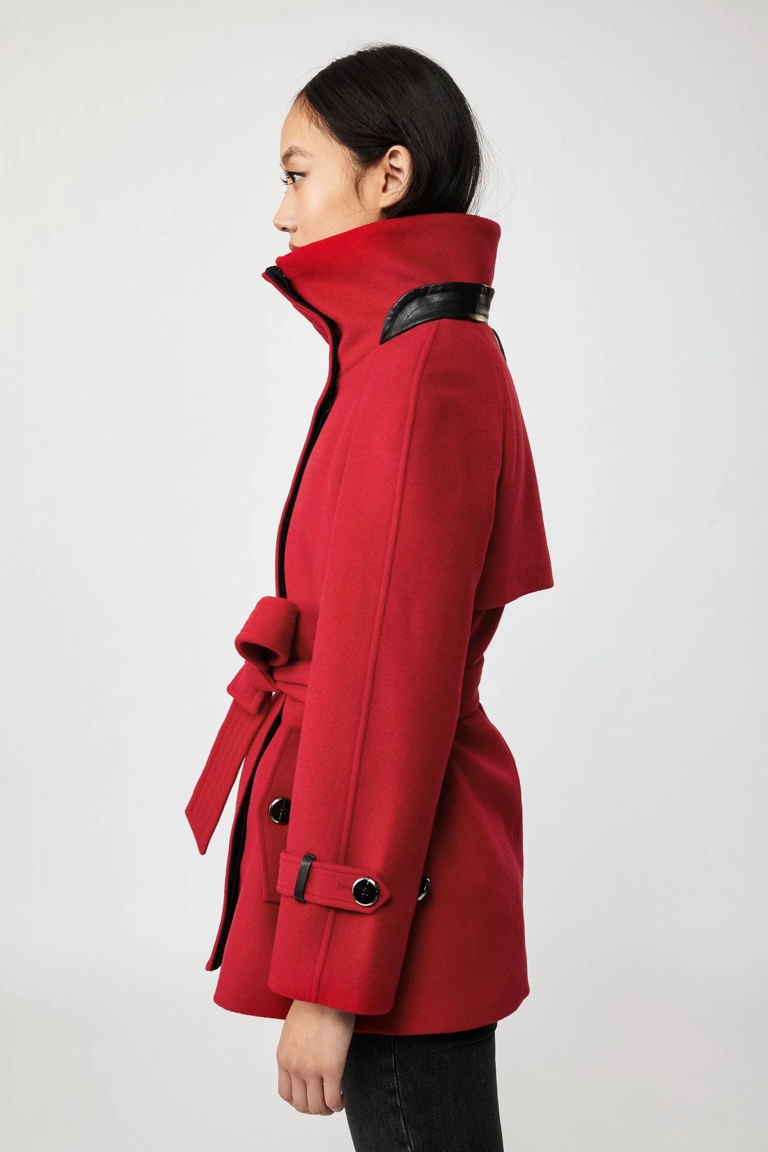 MACKAGE - Iva Wool Coat in Red