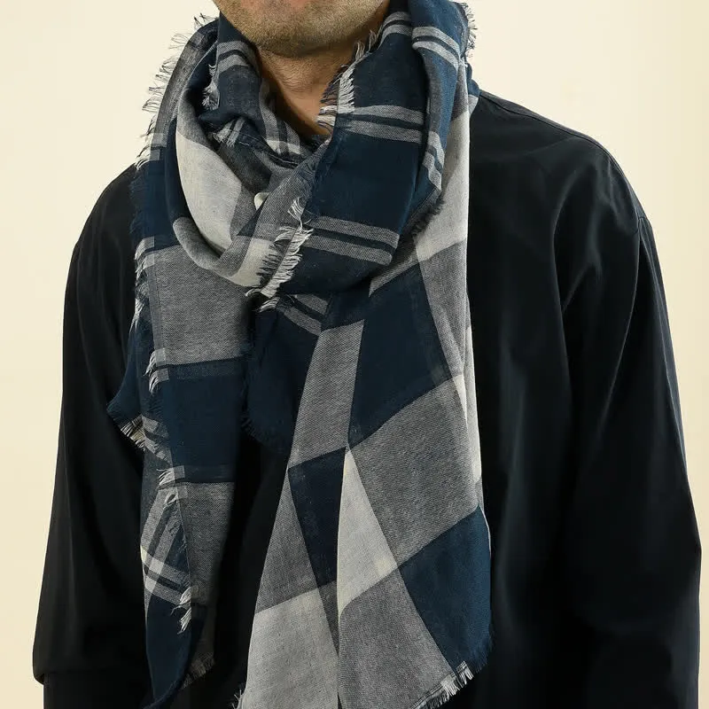 Men's Causal British Style Plaid Scarf